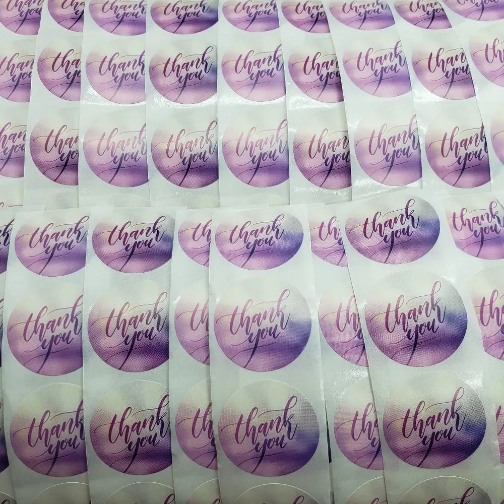 8/$20 100ct Thank You Stickers Round 1